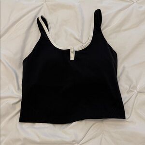Lululemon Athletica Black and White Tank Top